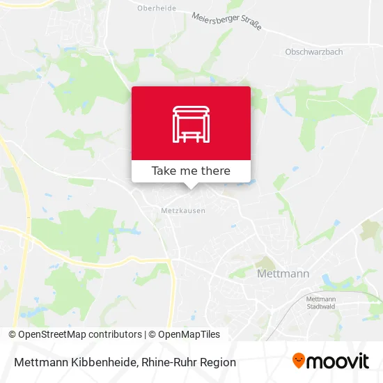 Карта Mettmann Kibbenheide