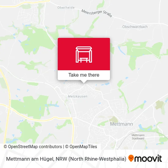 Mettmann am Hügel map