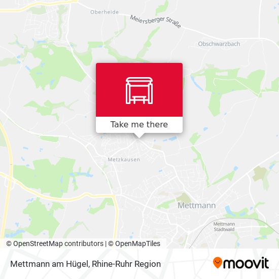 Mettmann am Hügel map