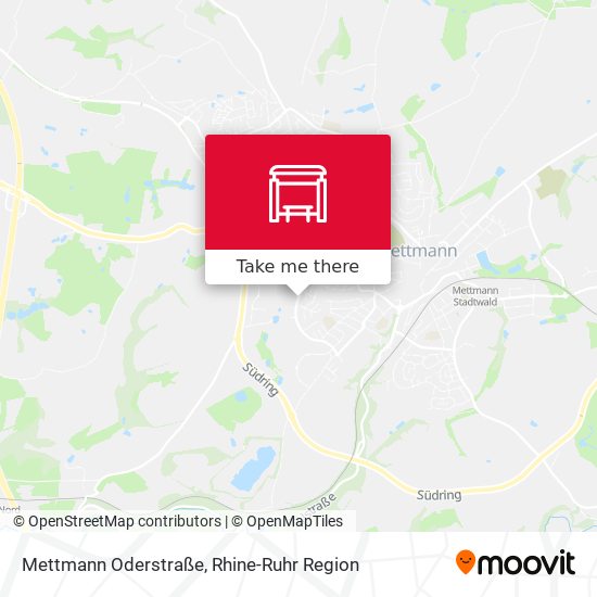 Mettmann Oderstraße map
