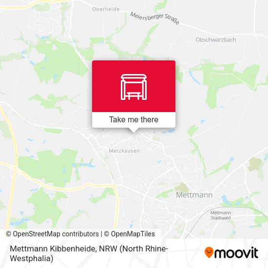 Карта Mettmann Kibbenheide