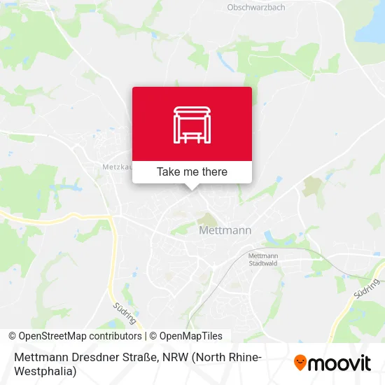 Карта Mettmann Dresdner Straße