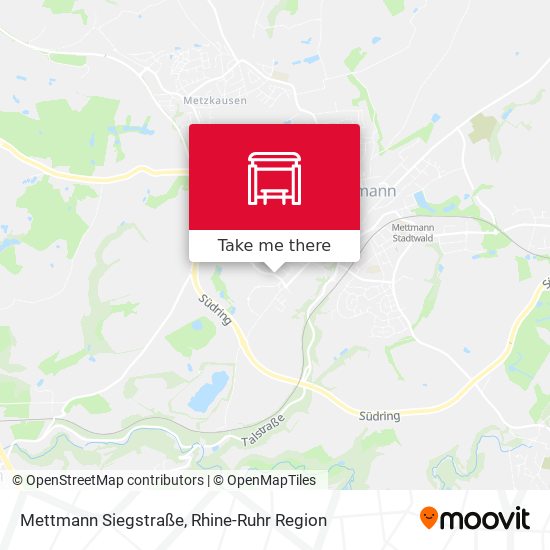 Mettmann Siegstraße map