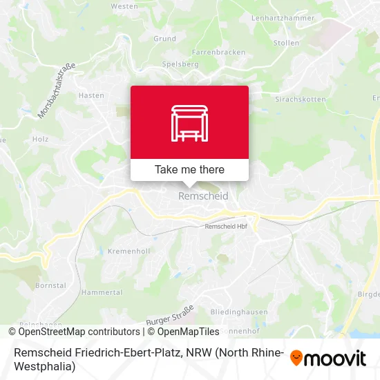 Remscheid Friedrich-Ebert-Platz map