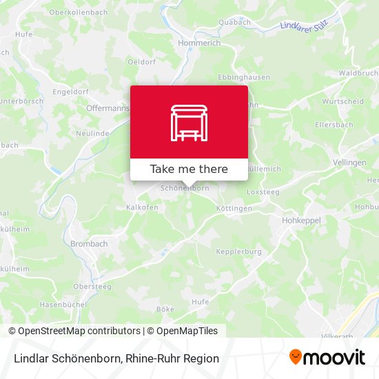 Lindlar Schönenborn map