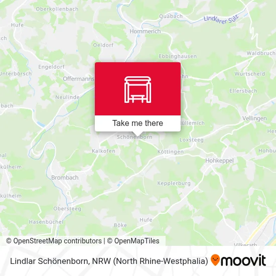 Lindlar Schönenborn map