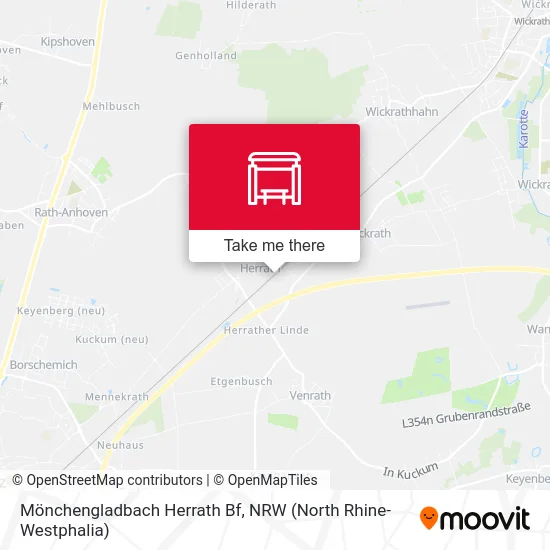 Карта Mönchengladbach Herrath Bf