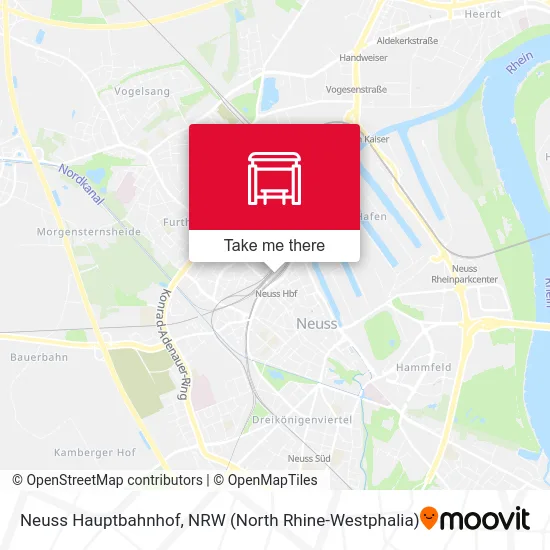Neuss Hauptbahnhof map