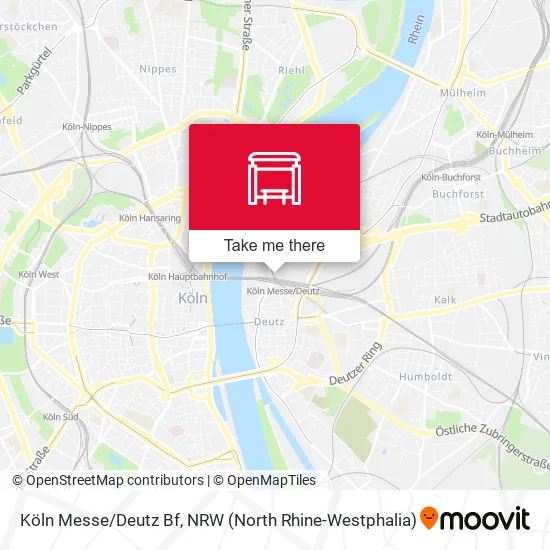 Карта Köln Messe/Deutz Bf