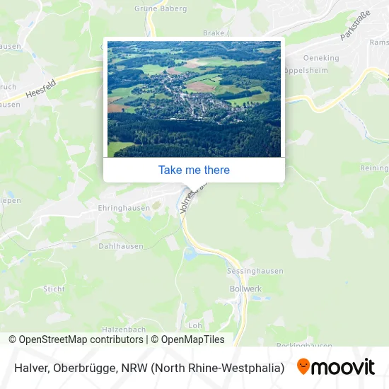 Halver, Oberbrügge map