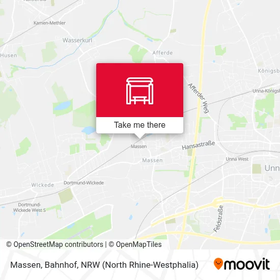 Massen, Bahnhof map