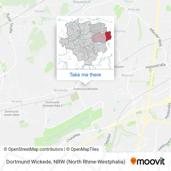 Dortmund Wickede map