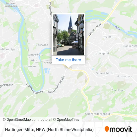 Hattingen Mitte map