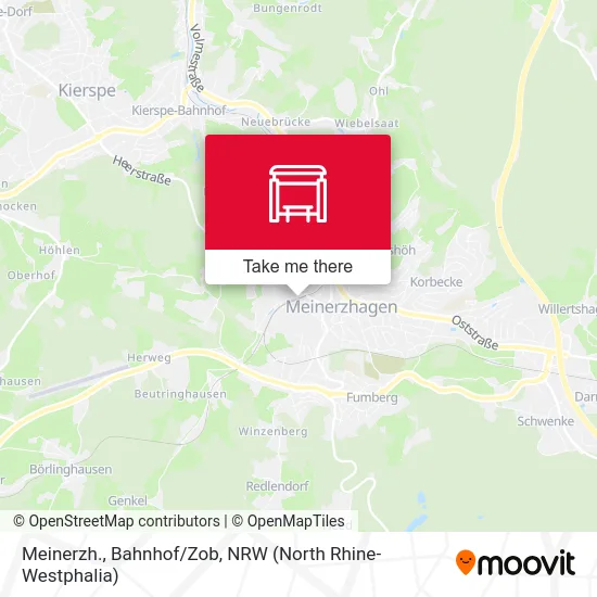 Meinerzh., Bahnhof/Zob map
