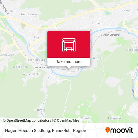 Hagen Hoesch Siedlung map