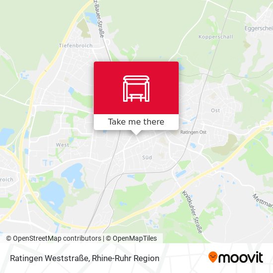 Ratingen Weststraße map