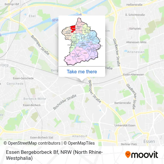 Essen Bergeborbeck Bf map