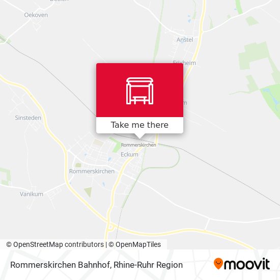 Rommerskirchen Bahnhof map