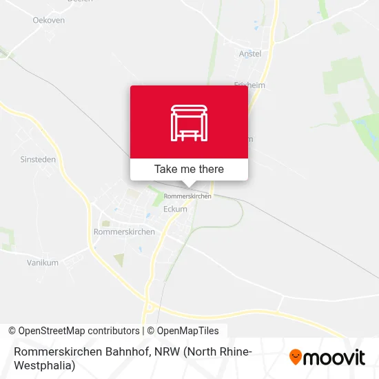 Rommerskirchen Bahnhof map