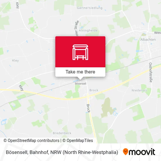 Bösensell, Bahnhof map
