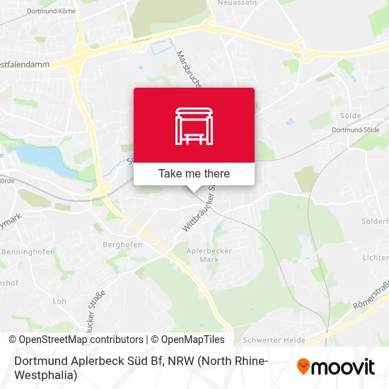 Dortmund Aplerbeck Süd Bf map