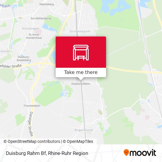 Карта Duisburg Rahm Bf