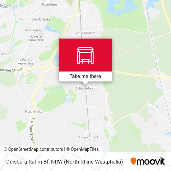 Карта Duisburg Rahm Bf