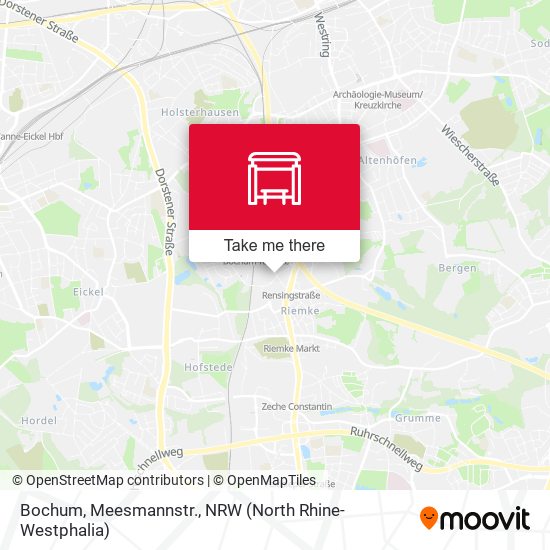 Bochum, Meesmannstr. map