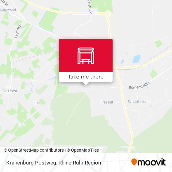 Карта Kranenburg Postweg