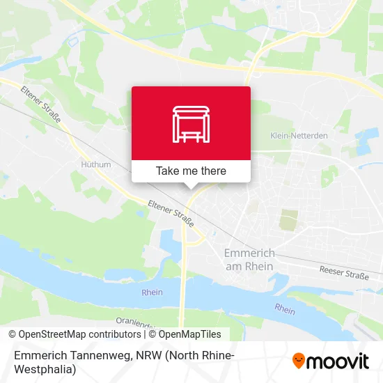 Emmerich Tannenweg map