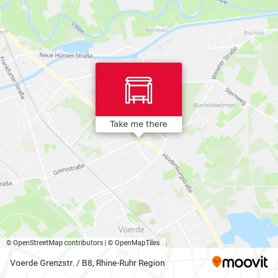 Карта Voerde Grenzstr. / B8
