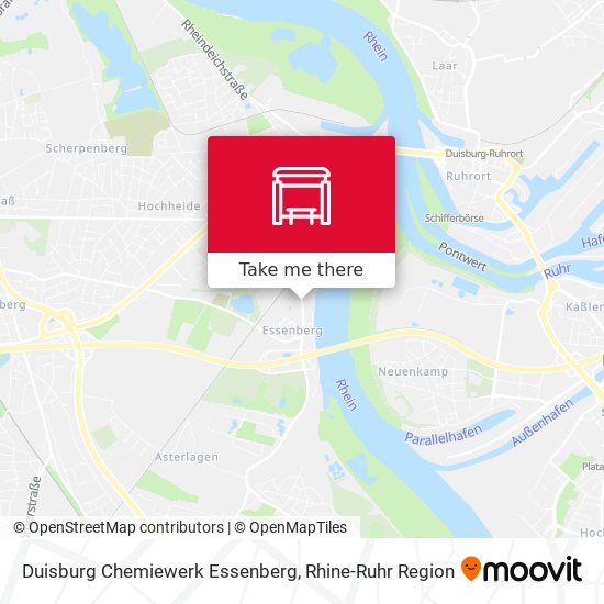 Duisburg Chemiewerk Essenberg map