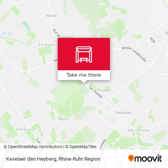 Карта Kevelaer den Heyberg