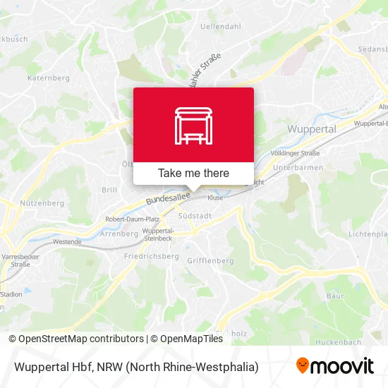 Карта Wuppertal Hbf