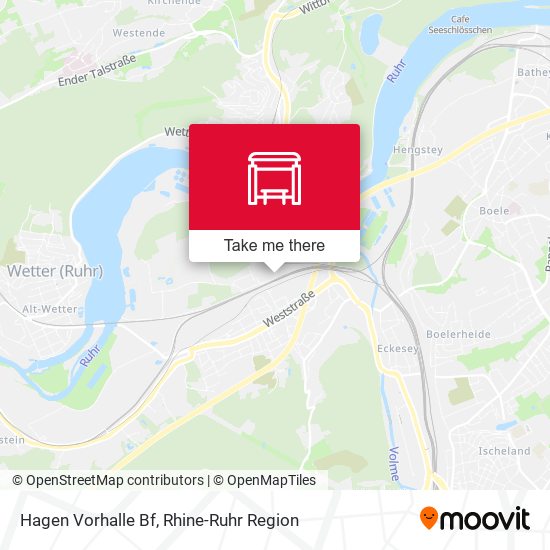 Hagen Vorhalle Bf map