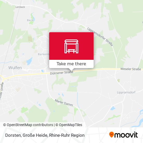 Dorsten, Große Heide map