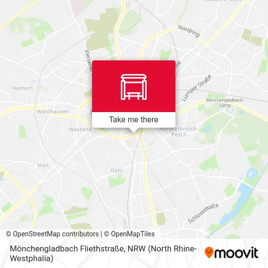 Карта Mönchengladbach Fliethstraße