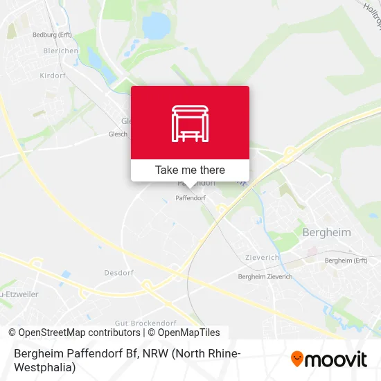 Bergheim Paffendorf Bf map