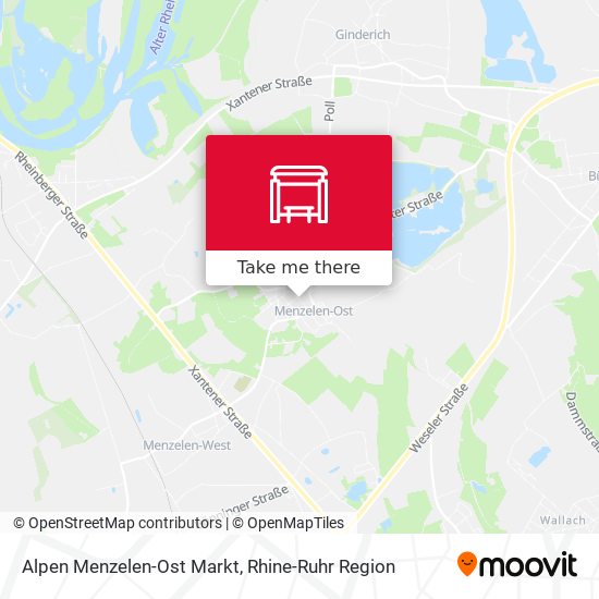Alpen Menzelen-Ost Markt map