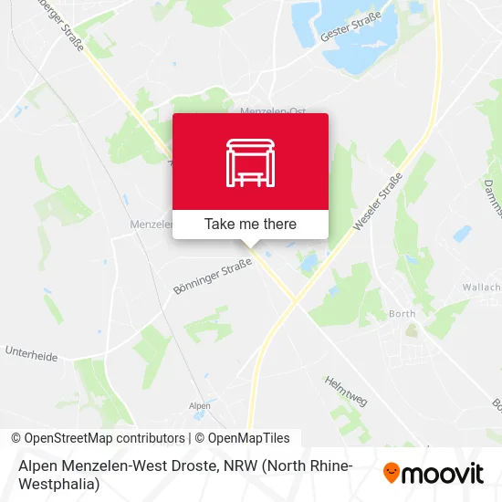 Alpen Menzelen-West Droste map
