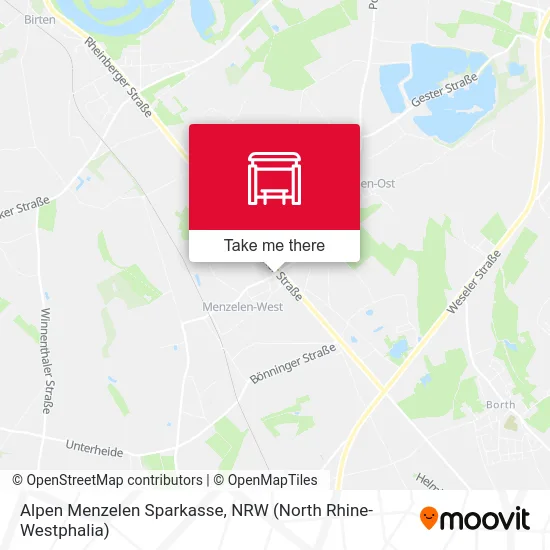 Alpen Menzelen Sparkasse map