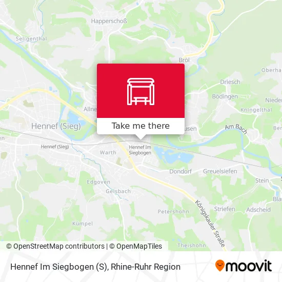 Карта Hennef Im Siegbogen