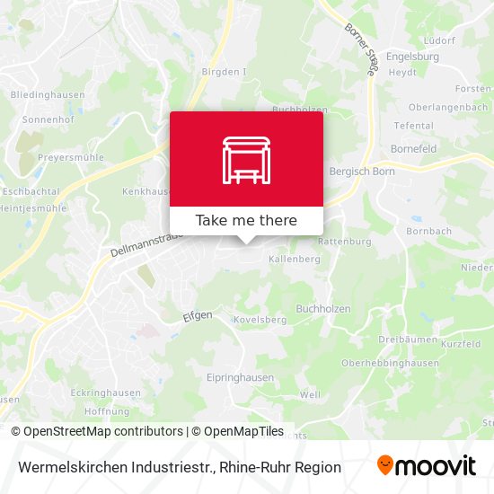 Wermelskirchen Industriestr. map
