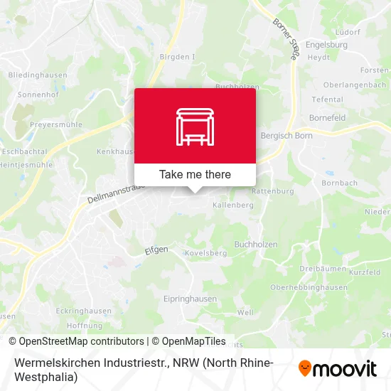 Wermelskirchen Industriestr. map