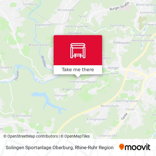 Solingen Sportanlage Oberburg map