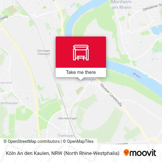 Köln An den Kaulen map