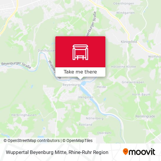 Wuppertal Beyenburg Mitte map