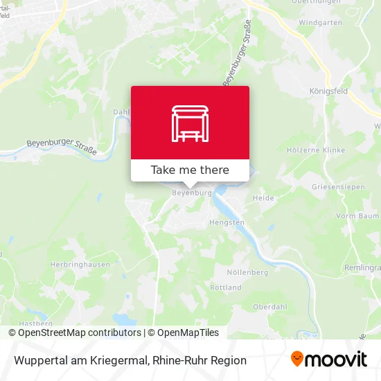 Карта Wuppertal am Kriegermal