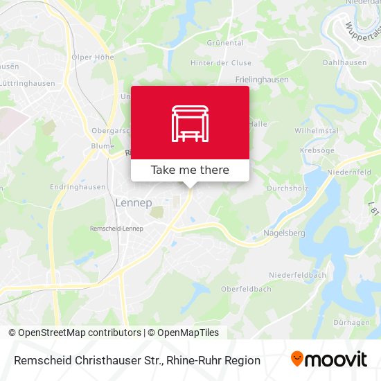 Карта Remscheid Christhauser Str.