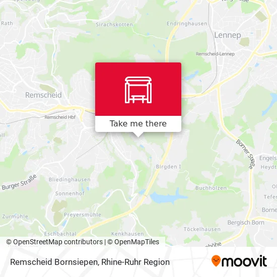 Карта Remscheid Bornsiepen